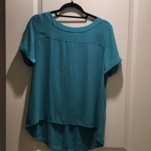 Teal professional top from The LOFT